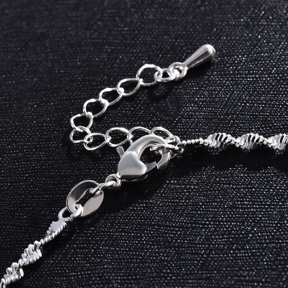 Ankle Bracelet Women Silver Anklet Foot Jewelry Chain Beach - Image 5