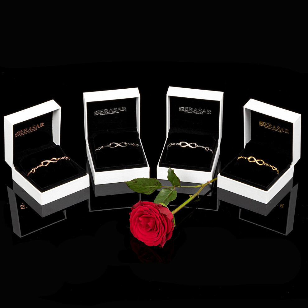 (Black) SERASAR|Sterling Silver Anklet "Infinity" - Image 5