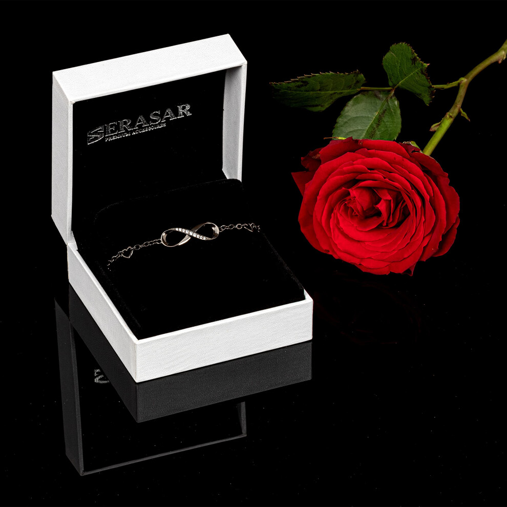 (Black) SERASAR|Sterling Silver Anklet "Infinity" - Image 6