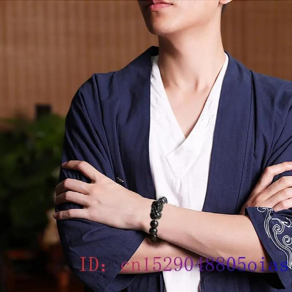 Burmese Jade Pixiu Bracelets Emerald Women Bracelet Beaded Jewelry Amulet Gemstones Natural Jadeite Accessories - Image 4