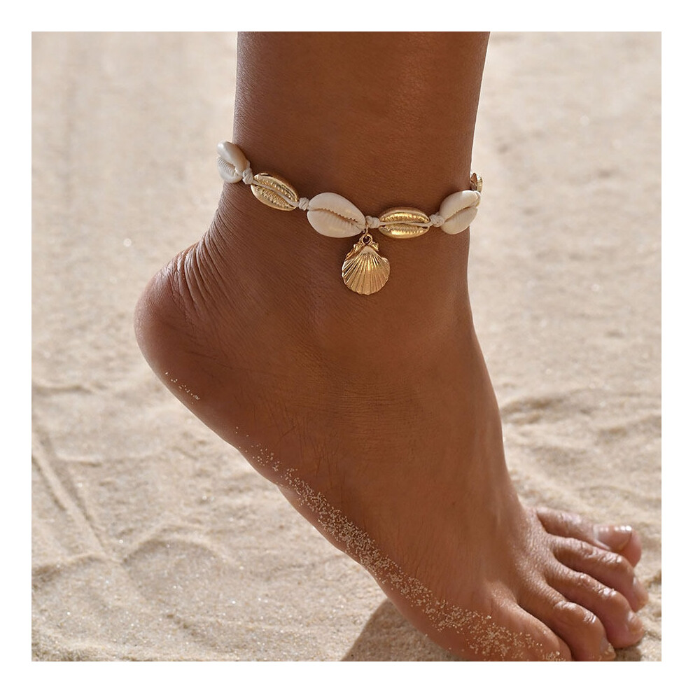 charm anklet small ball and wafer shell Anklet ID 40385 - Image 2
