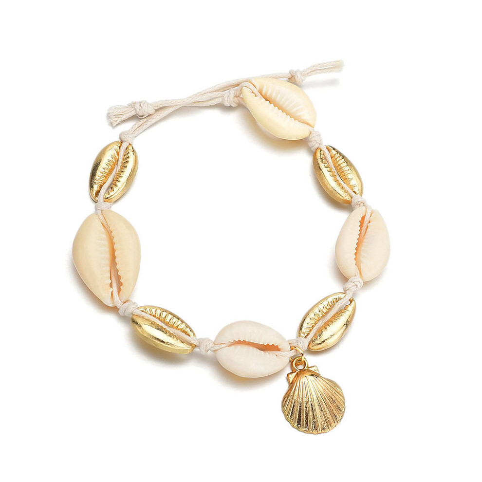 charm anklet small ball and wafer shell Anklet ID 40385 - Image 4