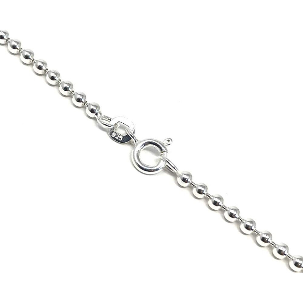MENS Silver Dog Tag Necklace Pendant on 51 cm Bead Chain - Image 6