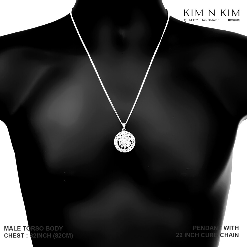 (Pendant Only) Celtic Green Man Pendant Necklace /Free Engraving /925 Silver - Image 7